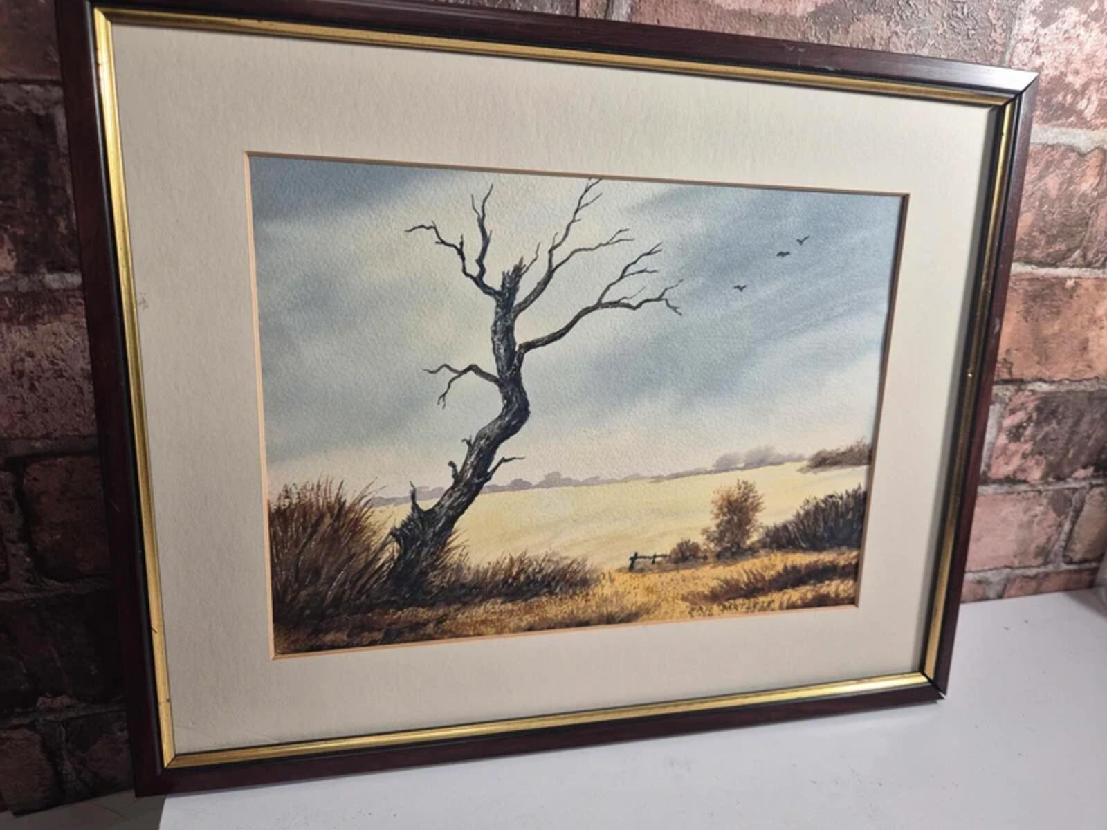 Eric Bartlett Vintage framed watercolour - no glass