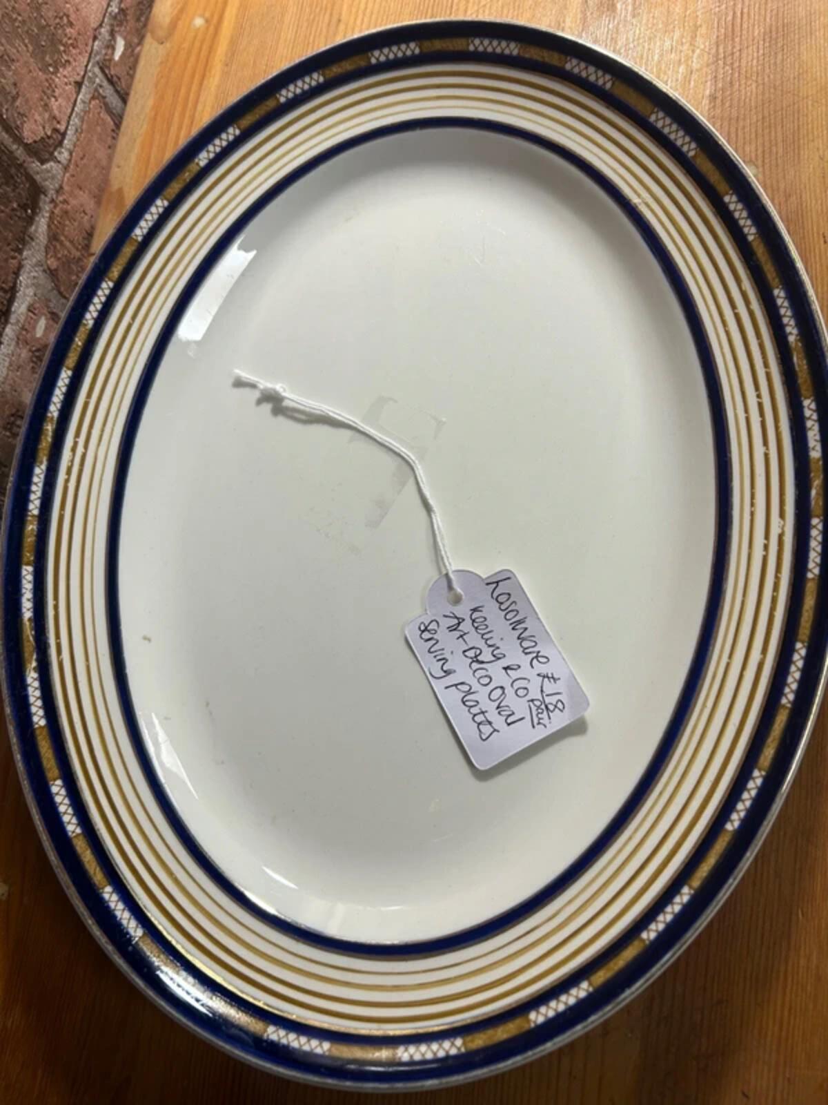 Losolware Keeling & Co Art Deco Serving Plates x 2