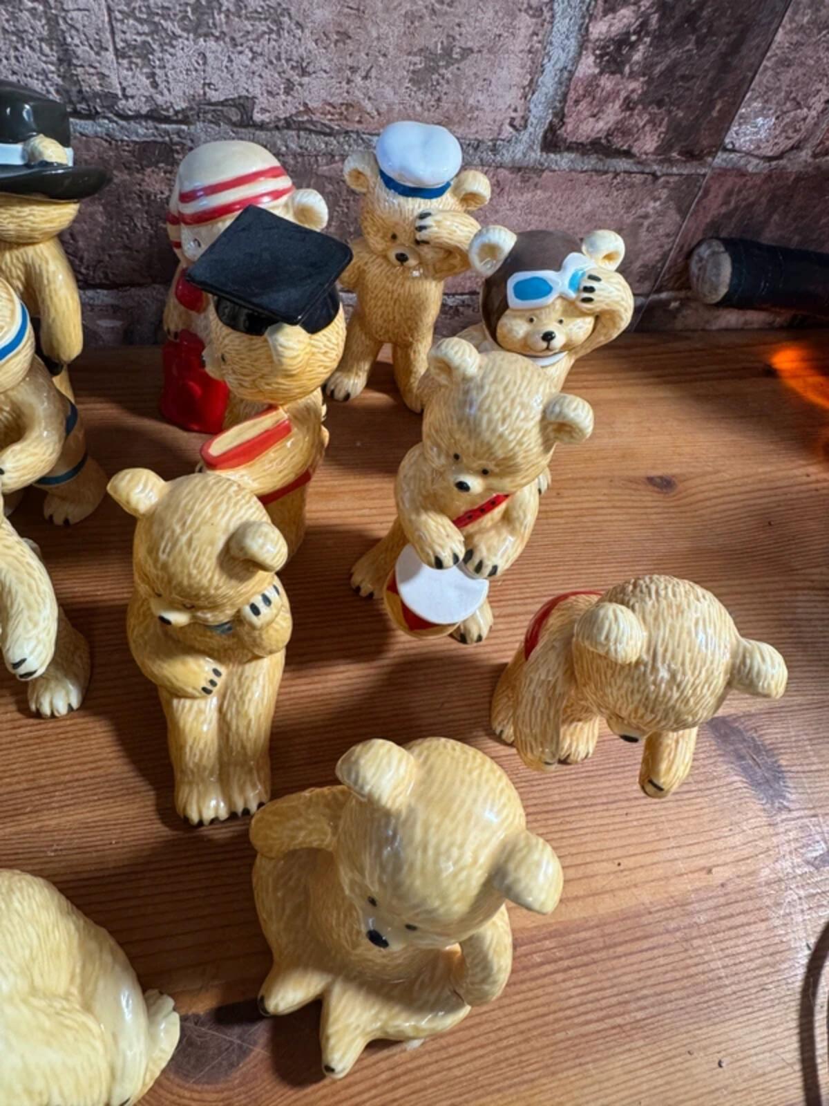 Danbury Mint Teddy Bear Figurines x 26 Bundle