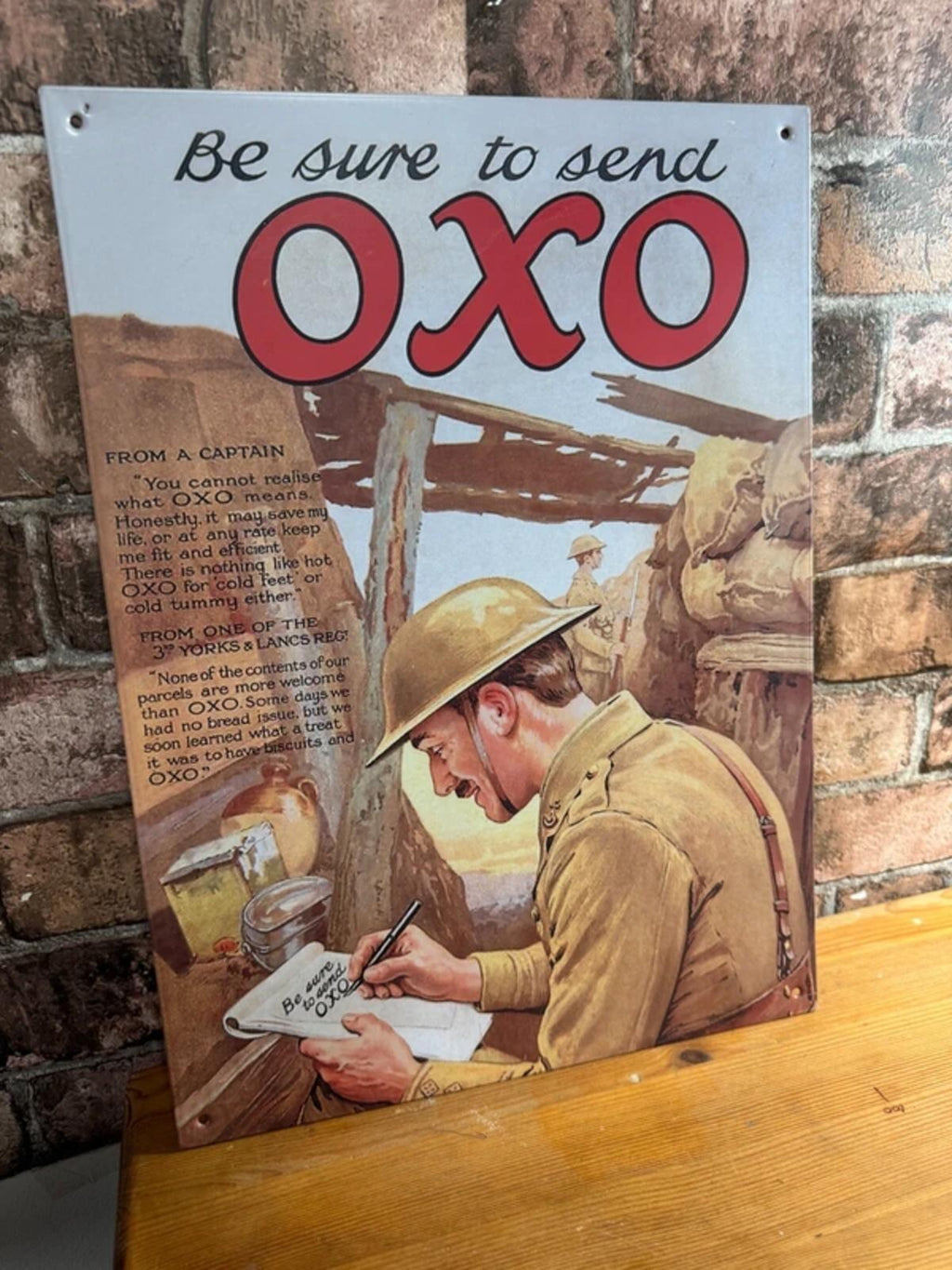 Vintage OXO Advertising Sign