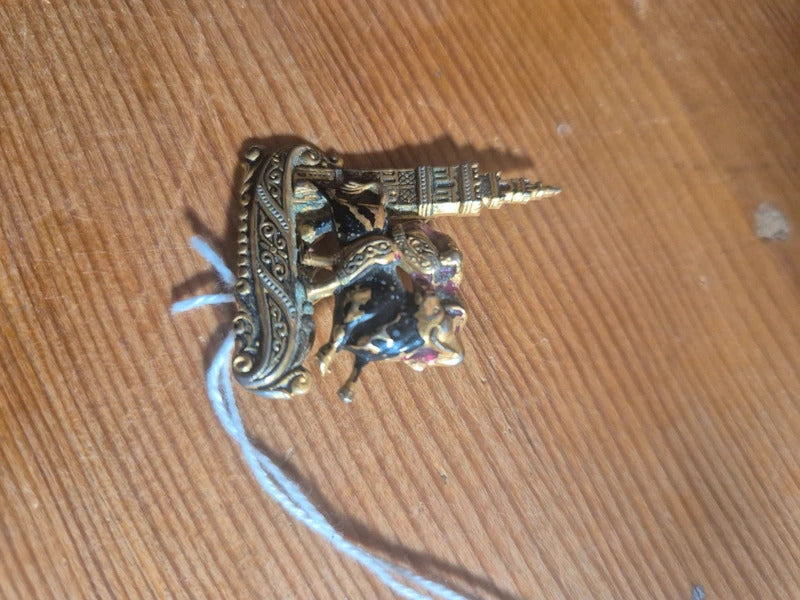 Bull fighter brooch