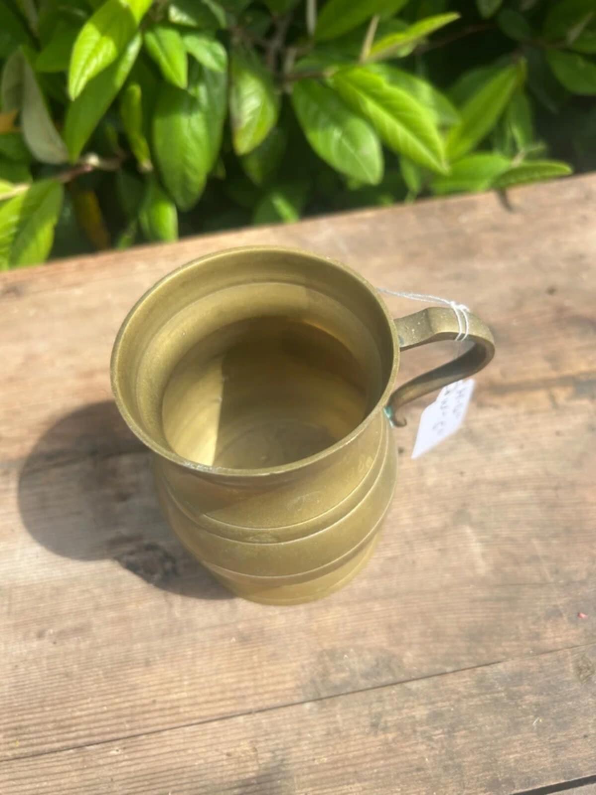 Vintage Brass Tankard