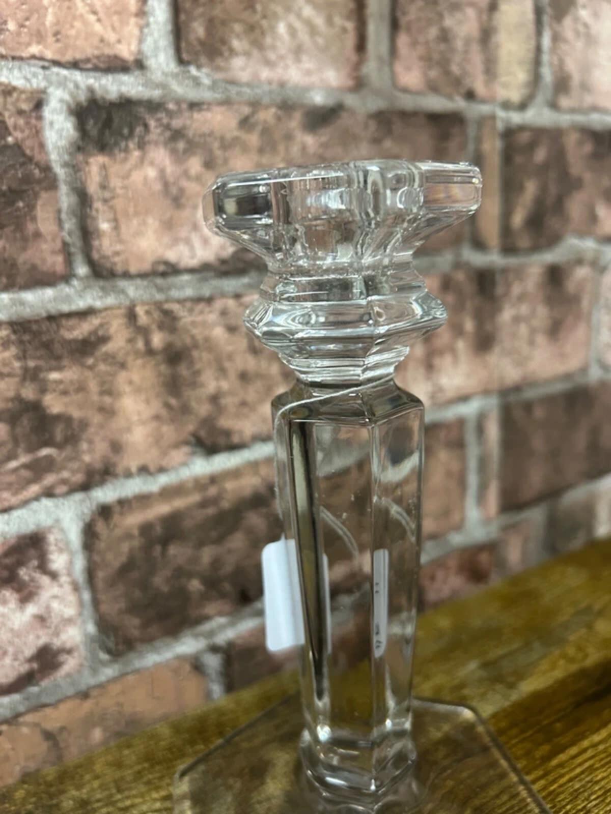 Hexagonal Glass Candlestick