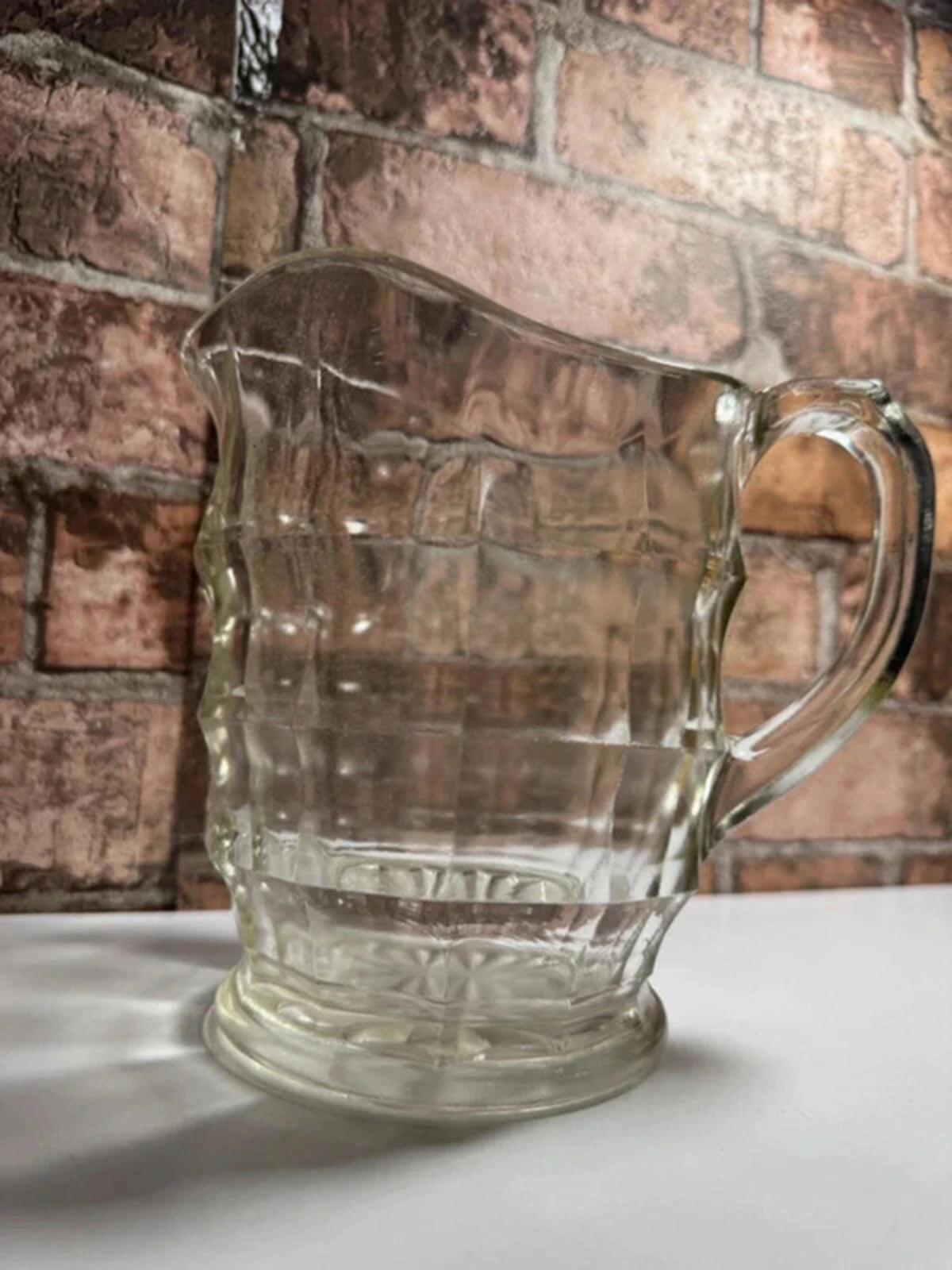 Vintage Glass Jacobean Jug