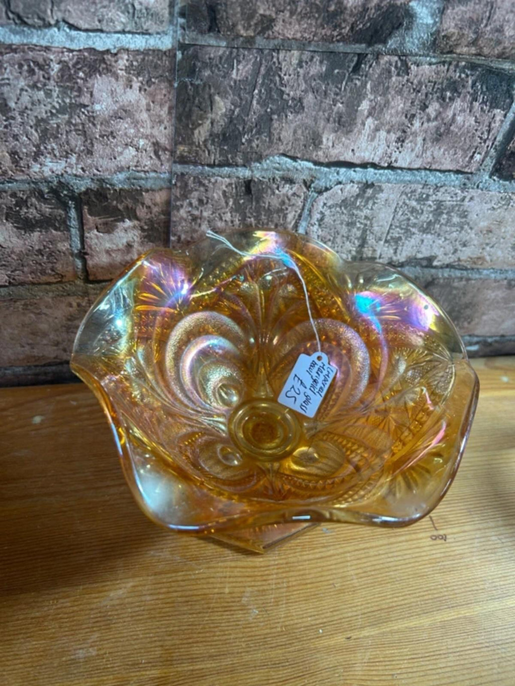Vintage Imperial Marigold Glass Bowl