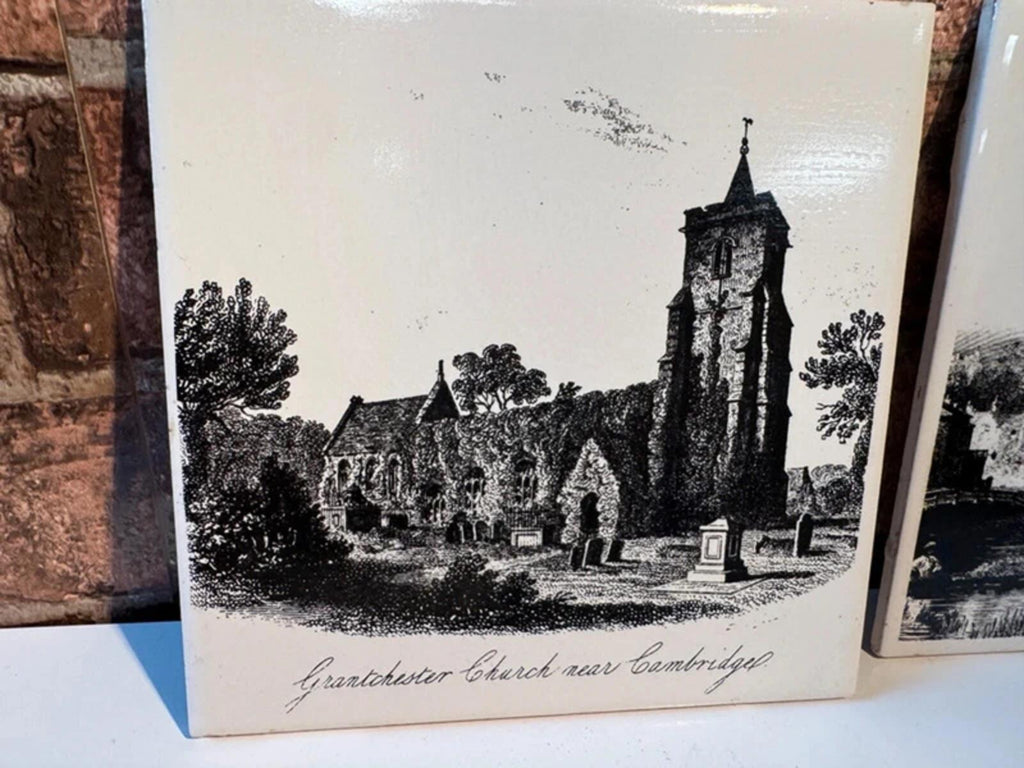 Pair of Vintage Cambridgeshire Tiles