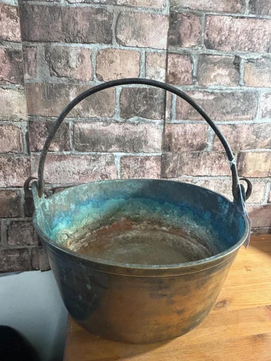 Vintage Large Copper Pot with Handle