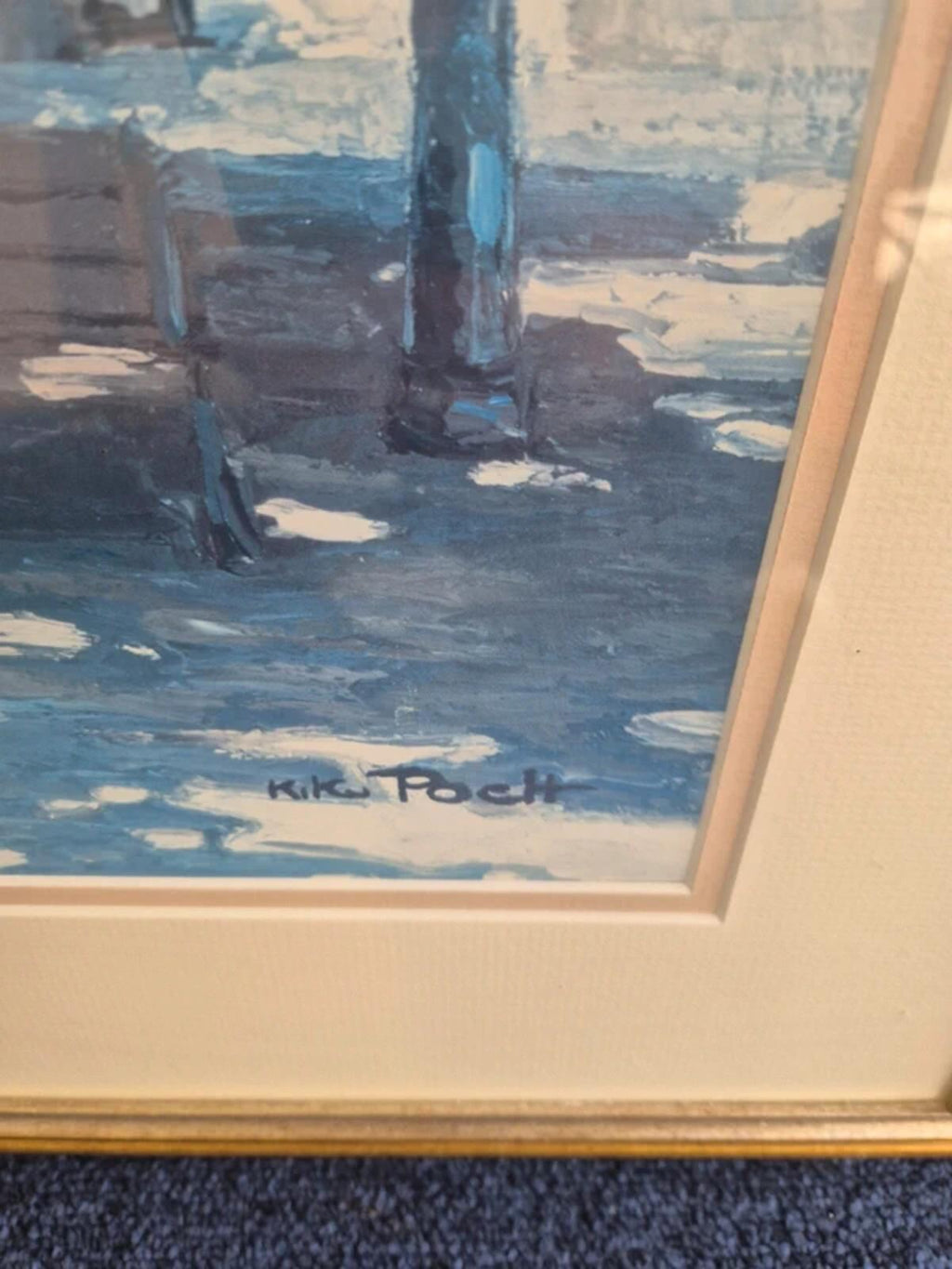 Kiku Poch Gold Framed Print