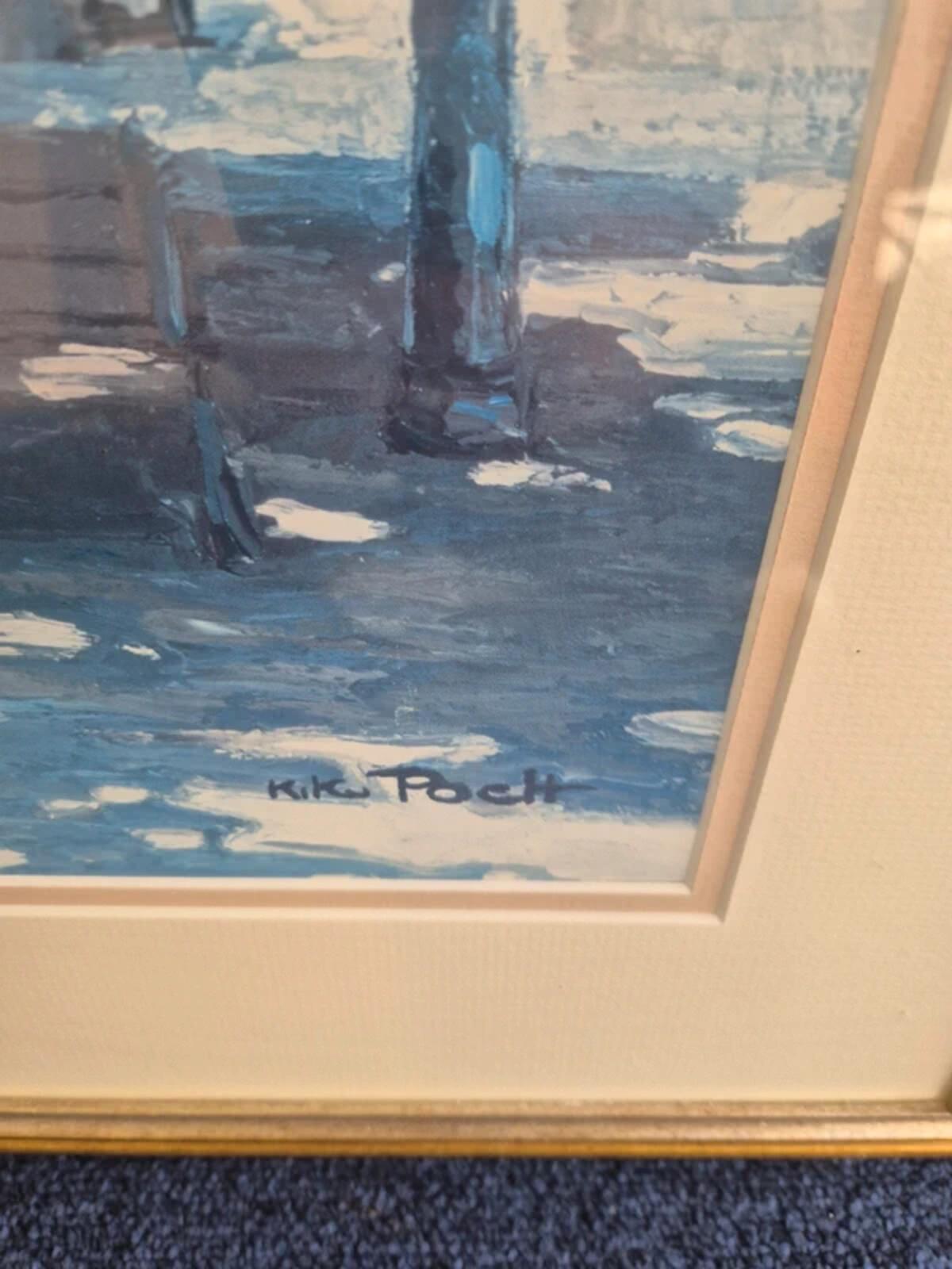 Kiku Poch Gold Framed Print
