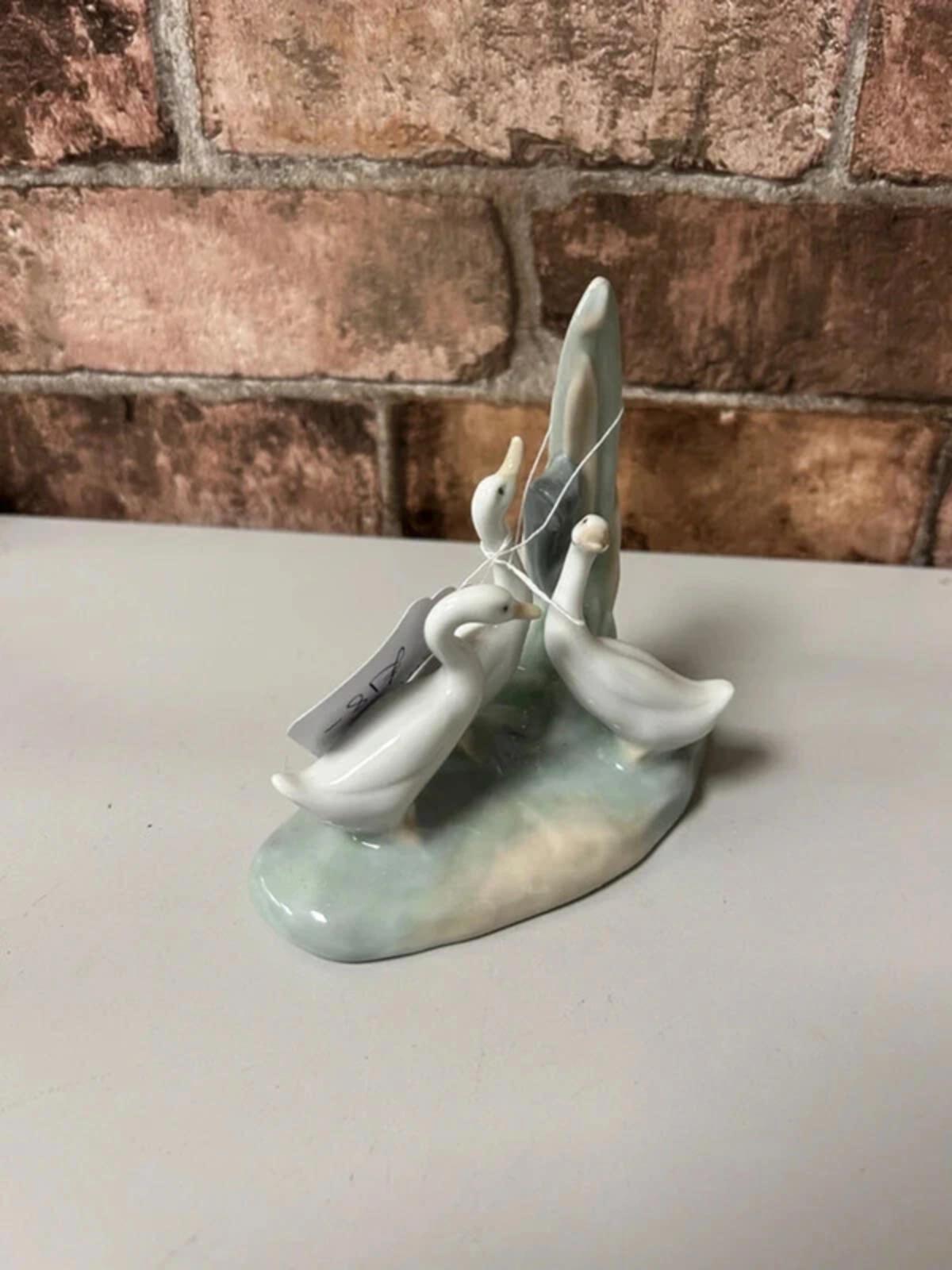 Lladro 'Geese in The Reeds' Figurine