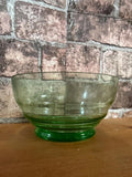 Vintage Green Glass Bowl