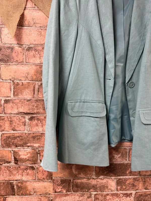 BM Collection Linen Blend Jacket - Size 20