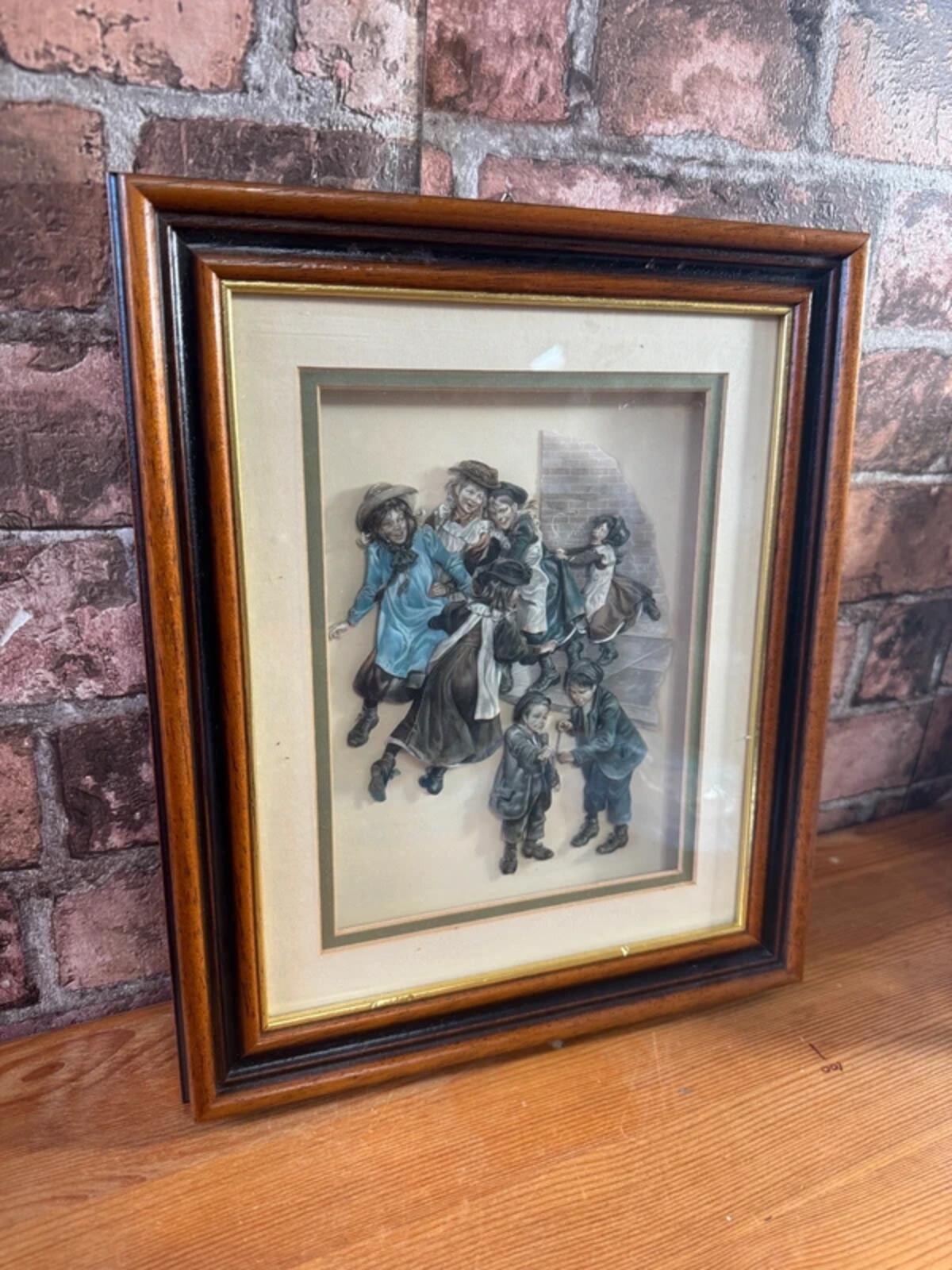 Vintage Wooden Framed 3D Wall Art