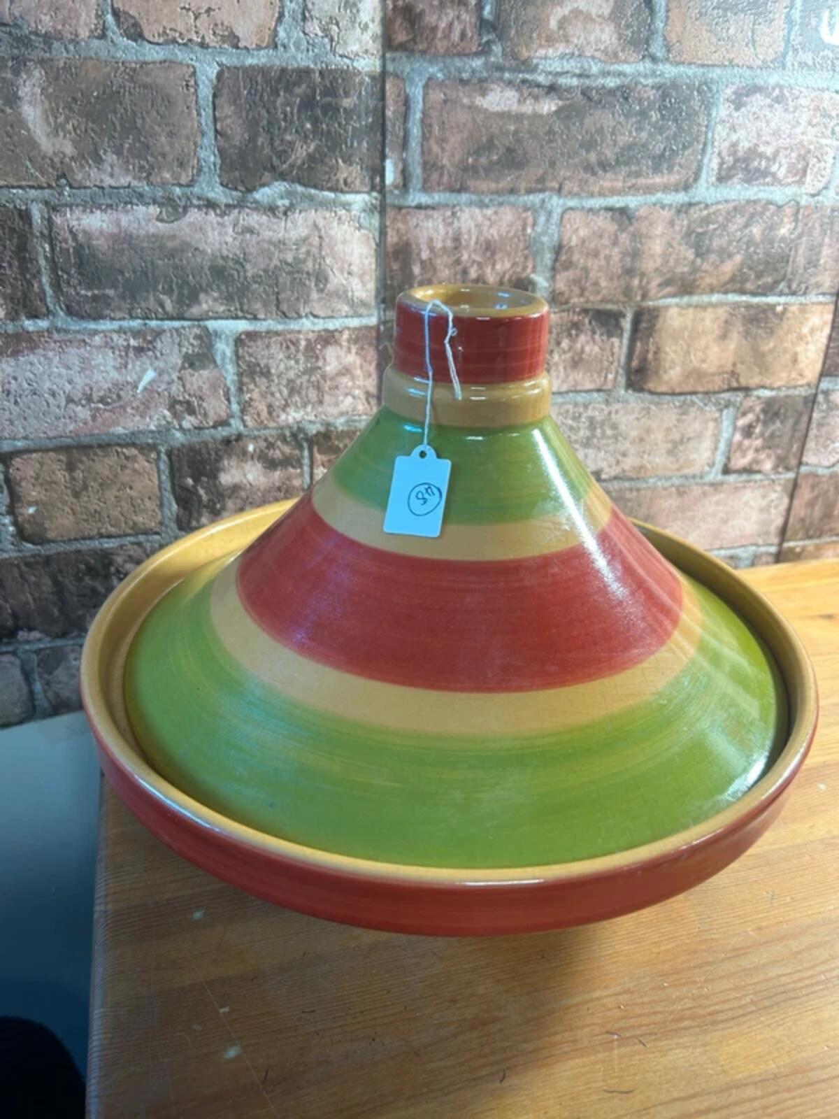 Striped Tagine Dish with Lid