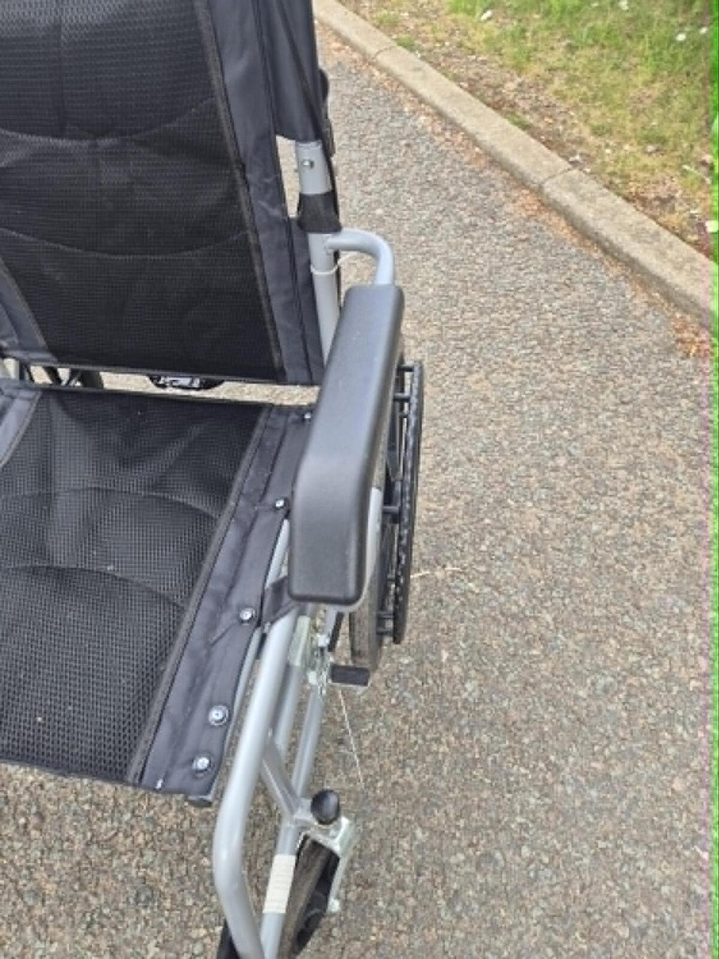 Silver and Black Wheelchair