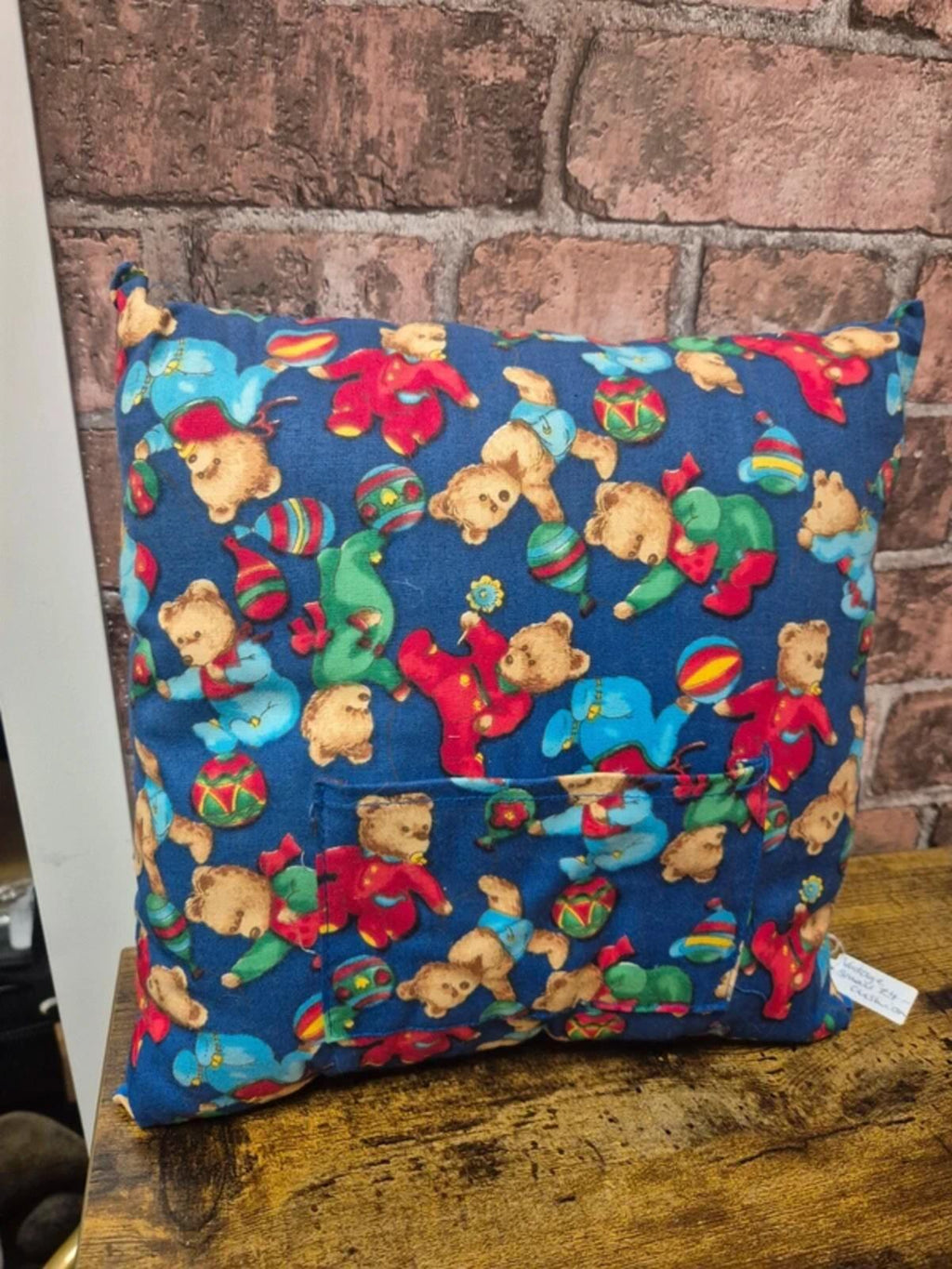 Vintage blue small cushion