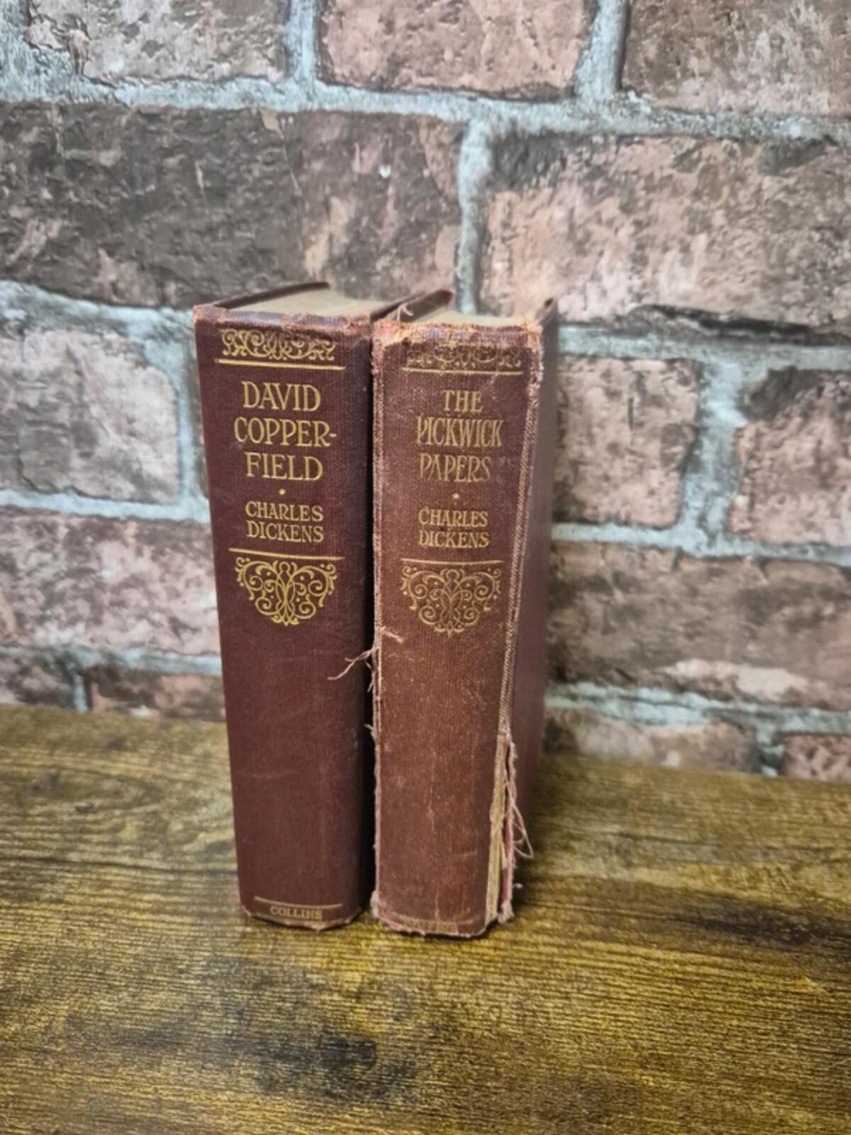 Vintage Charles Dickens books