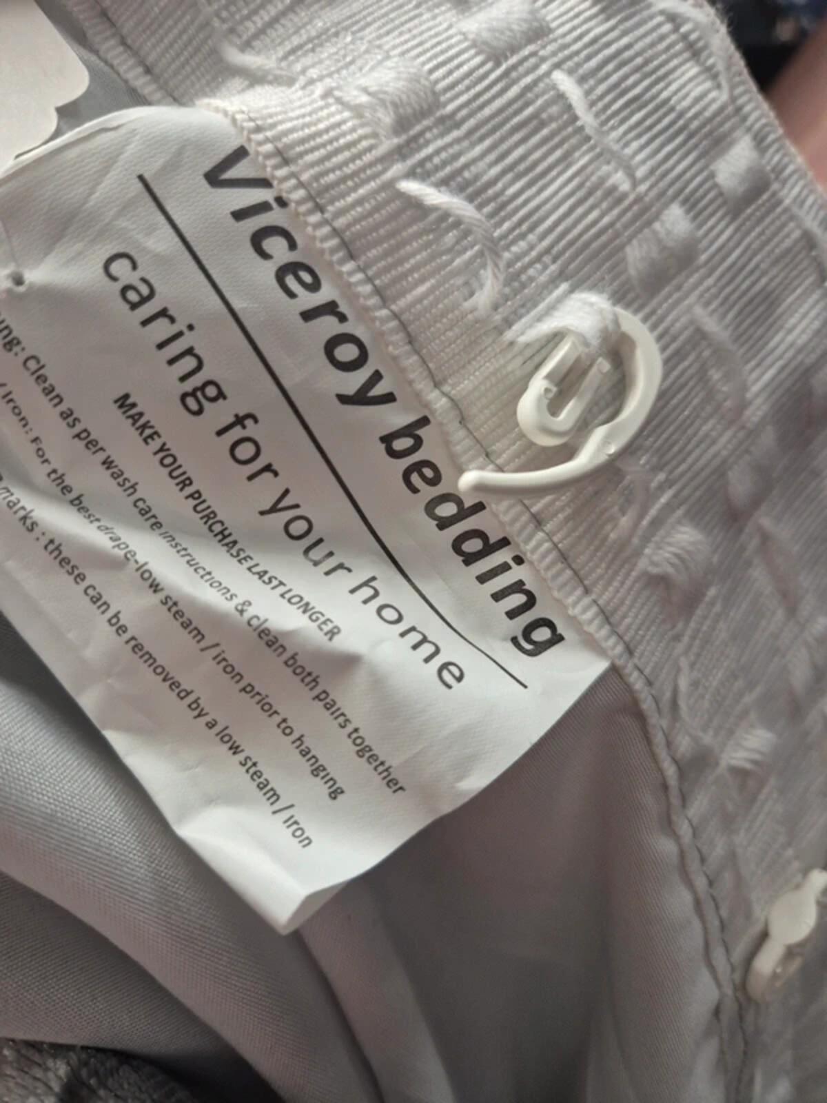 Silver Velour Style Curtains