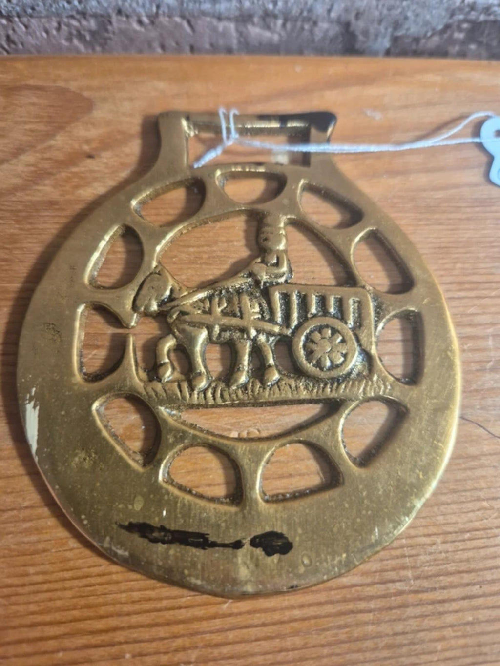 Brass cart ornament (2)