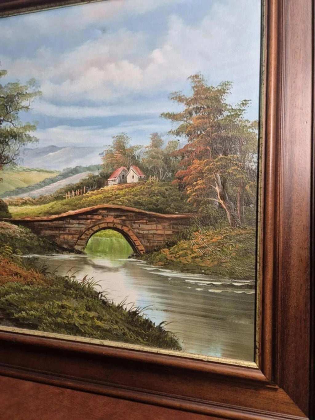 'Enderby' Acrylic Framed Landscape Painting