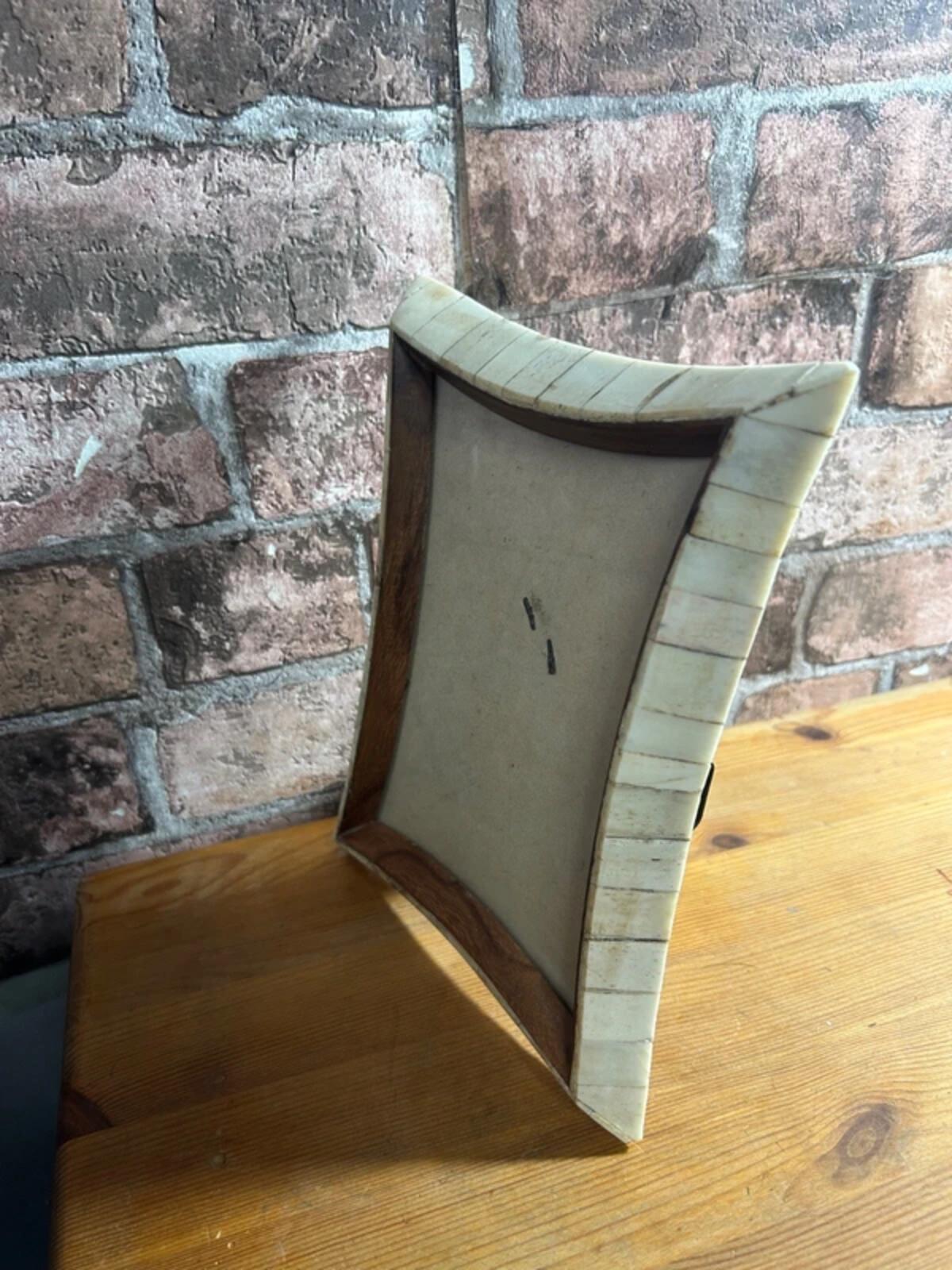 Curved Point Bone Picture Frame