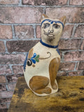 Vintage Tonala pottery cat