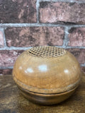 Vintage Wood Cane Lidded Pot