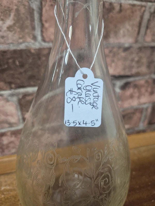 Vintage glass carafe