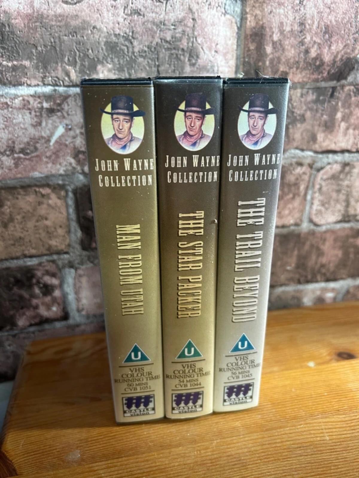 John Wayne VHS Collection x 3