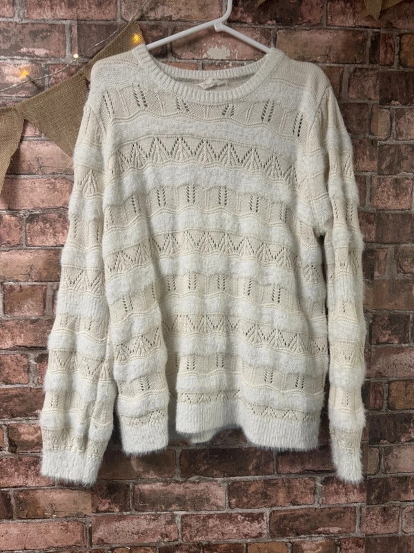 Falmer Cream Knit Jumper - Size 16