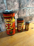 Wooden Russian Soldier Nesting Dolls x3