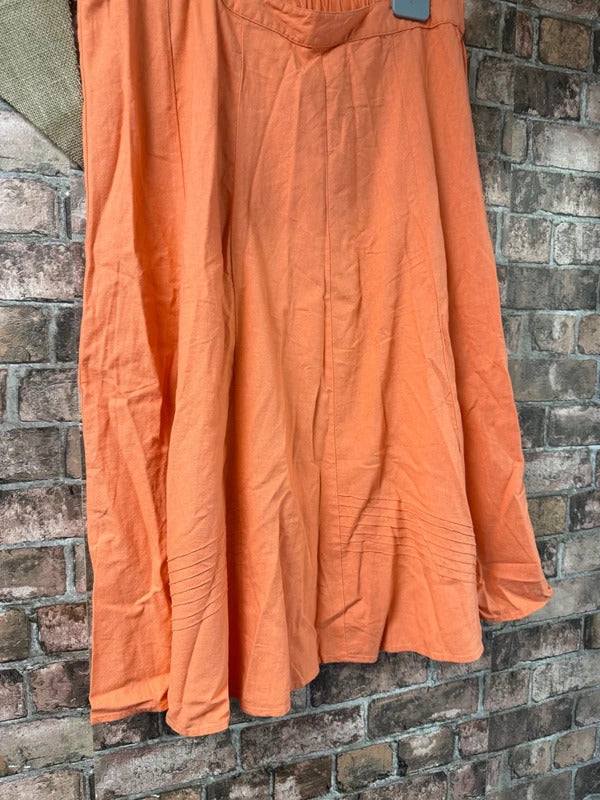 Damart Coral Midi Skirt - Size 20
