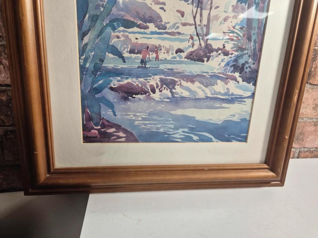 Joanne Sibley Gold Framed Print