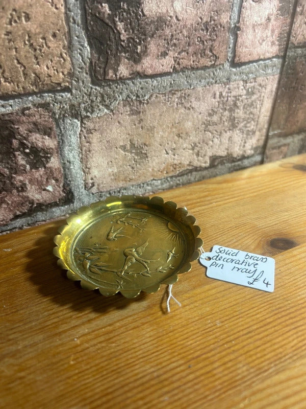 Solid Brass Decorative Pine Tray