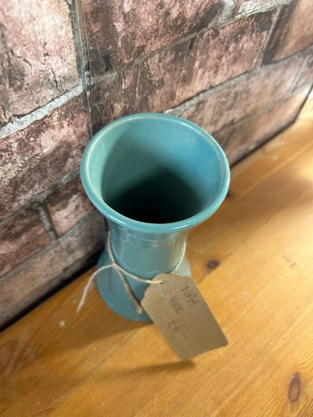 NPA Ceramic Teal Vase