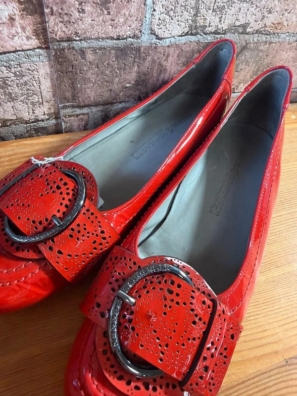 Kennel and Schmenger red patent shoes