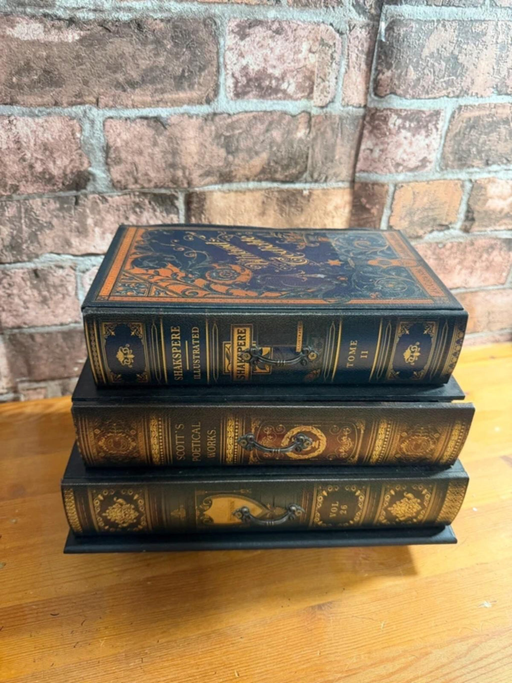 Vintage Style Shakespeare Themed Book Drawers