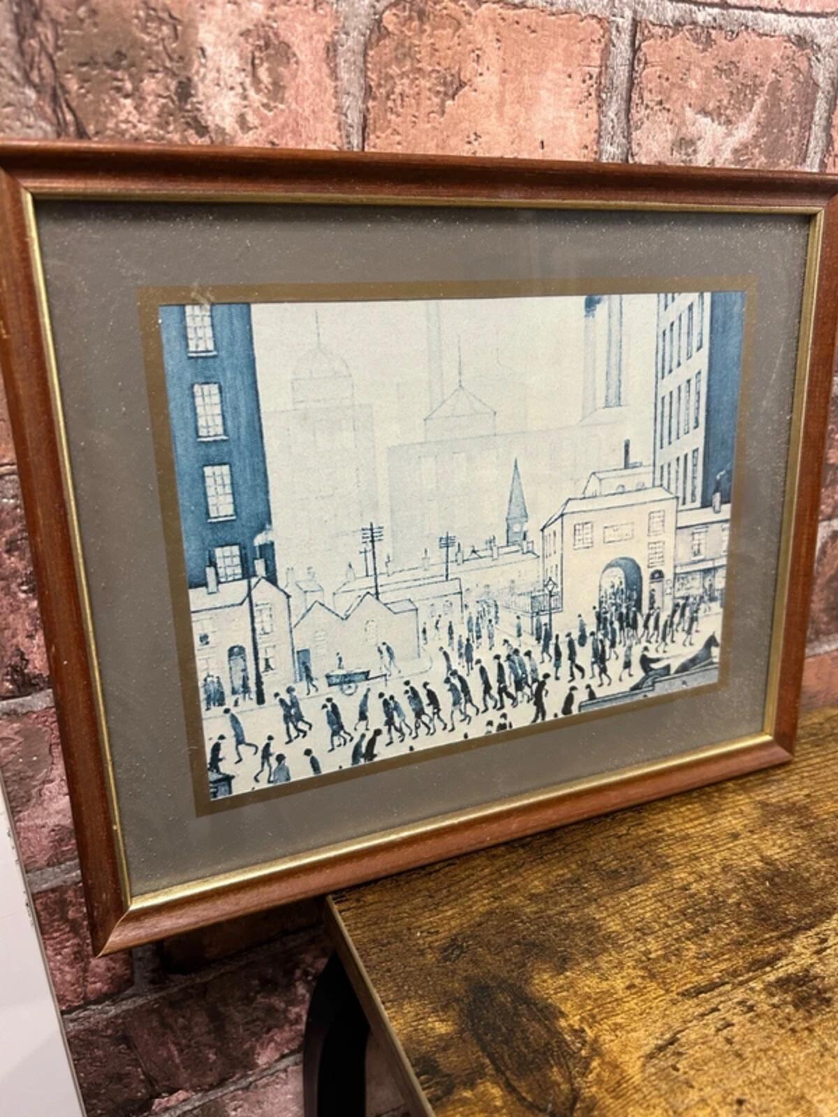 L S Lowry 'Coming Home From The Mill' Framed Print