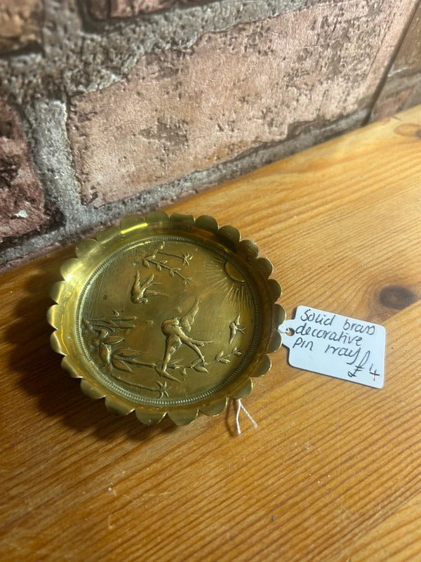 Solid Brass Decorative Pine Tray