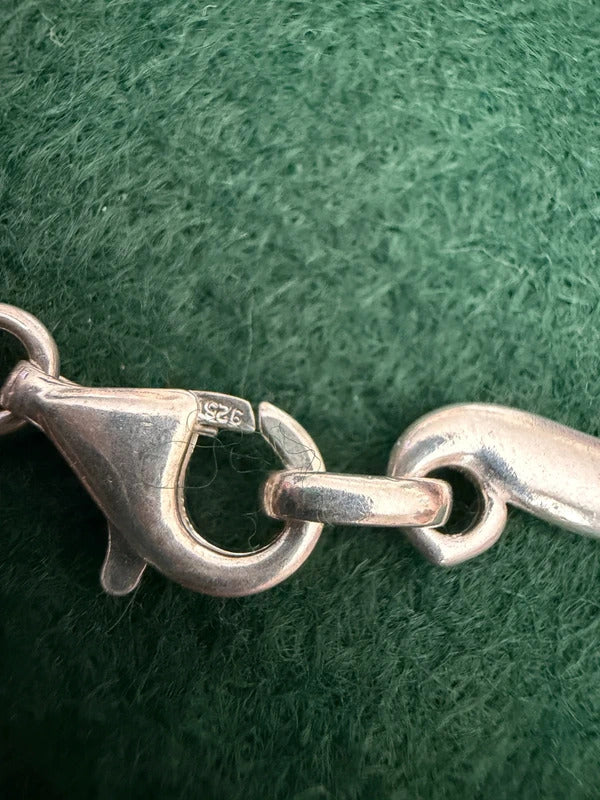 Vintage Sterling Silver Wavy Necklace