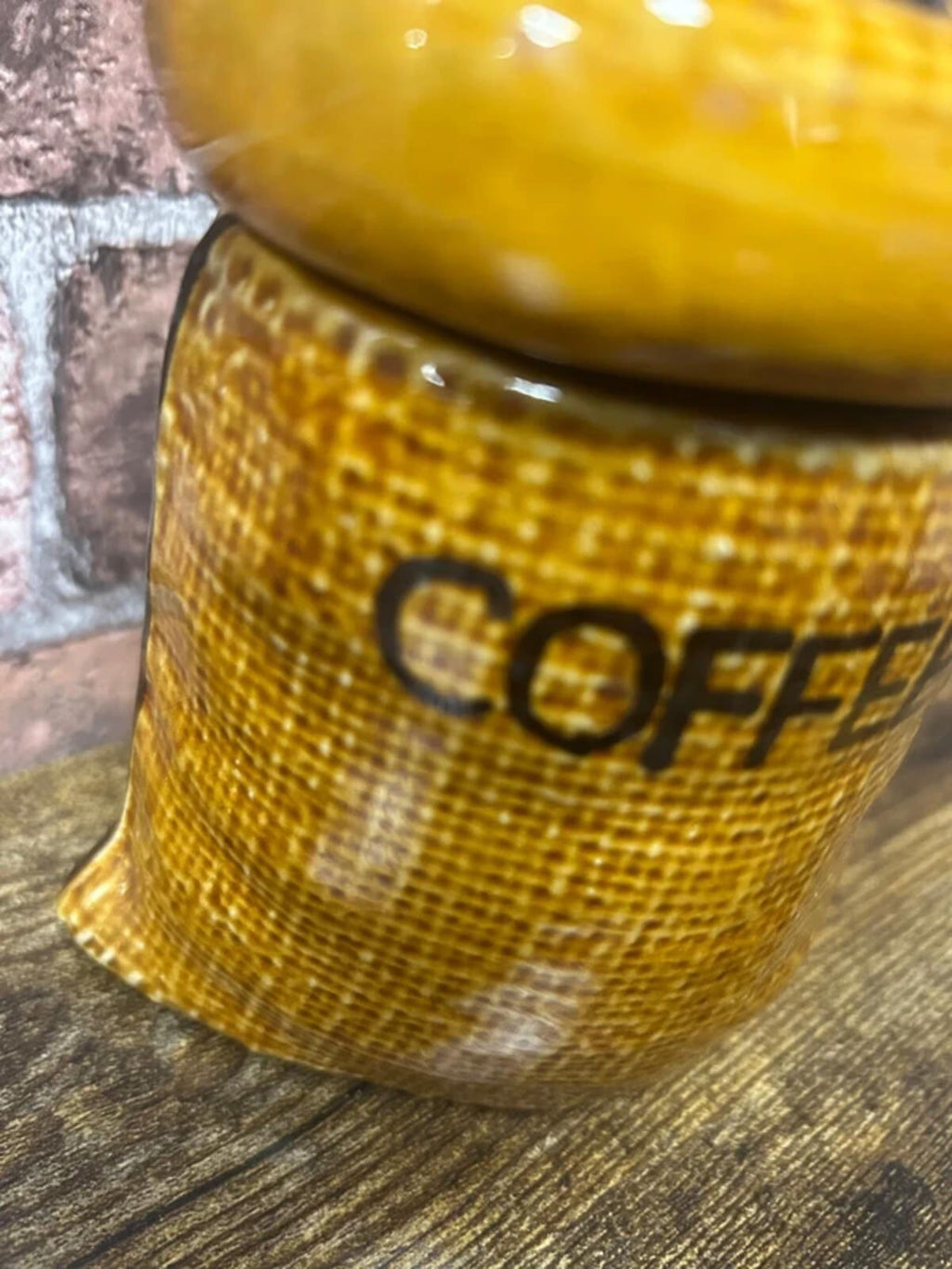 Vintage Ceramic Coffee Stack Jar