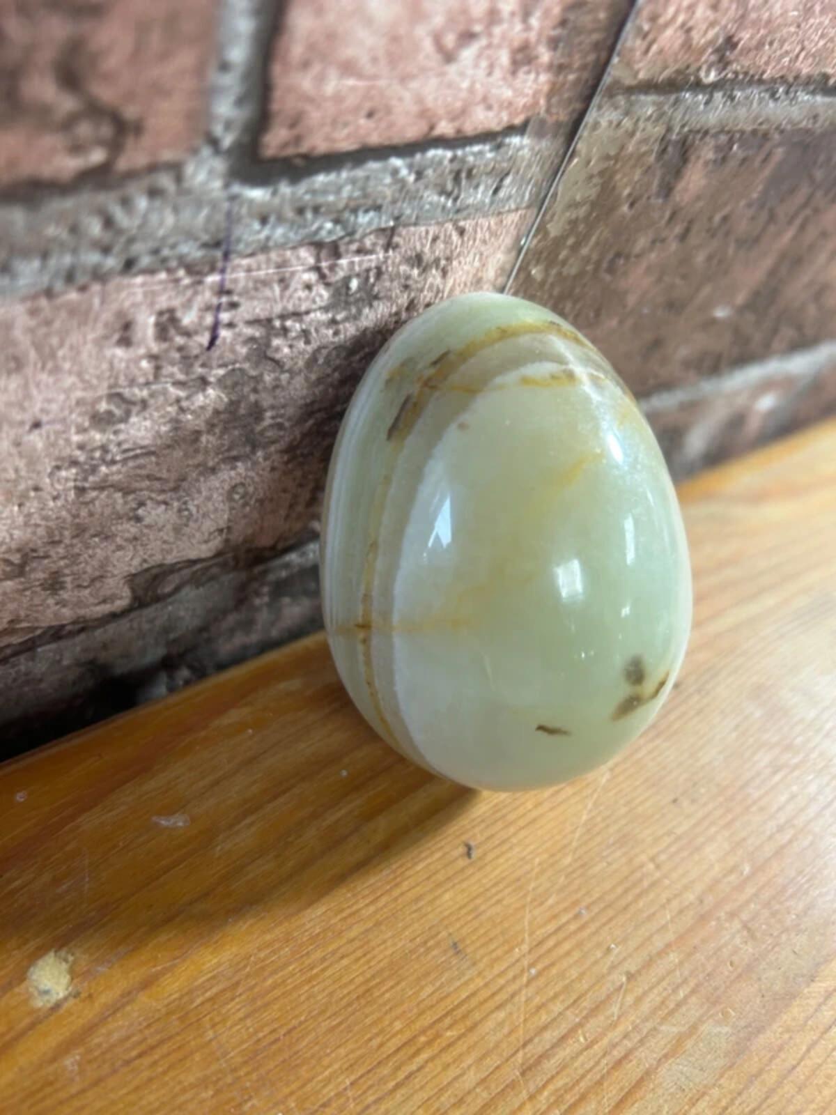 Polished Onyx Egg Ornament