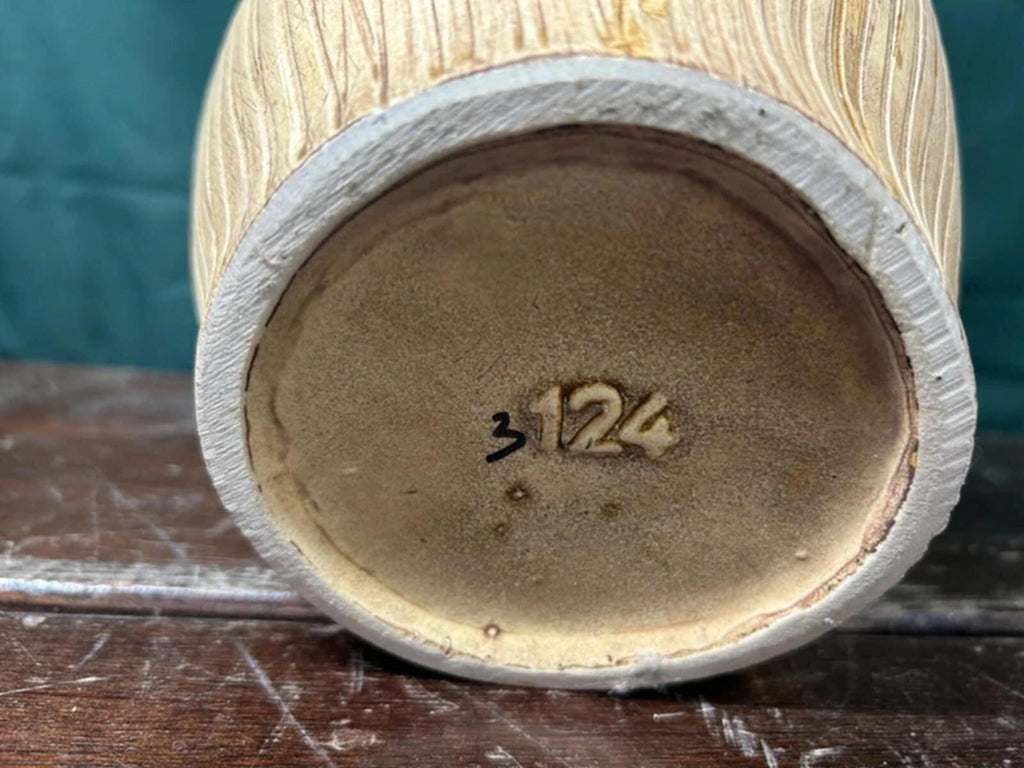 Vintage Ceramic Swirl Vase