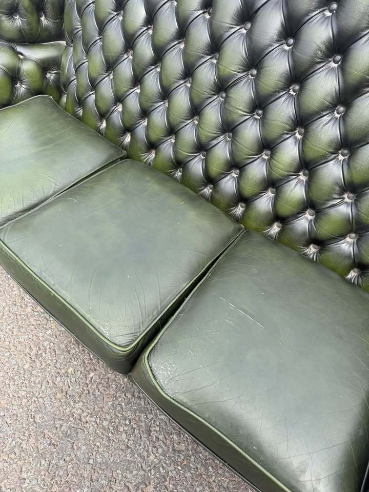 Thomas Lloyd Chesterfield Antique Green Three Seater Sofa