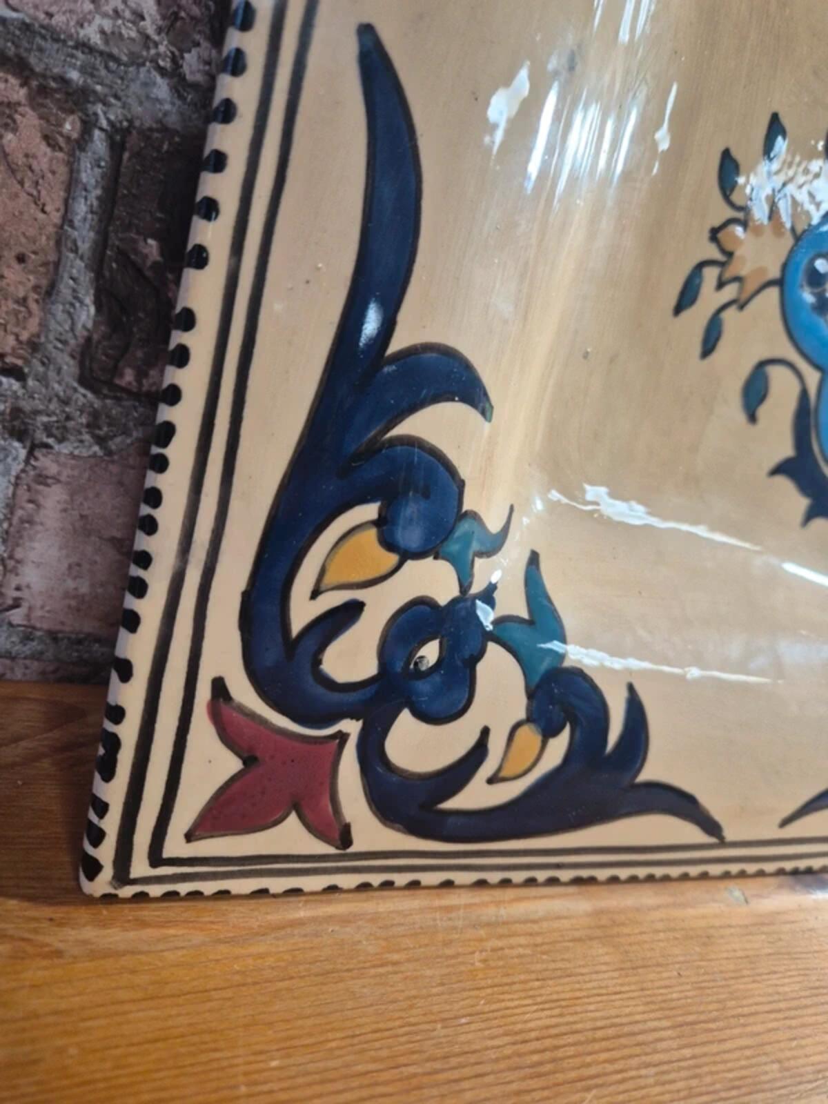 Rosalind pottery square dish