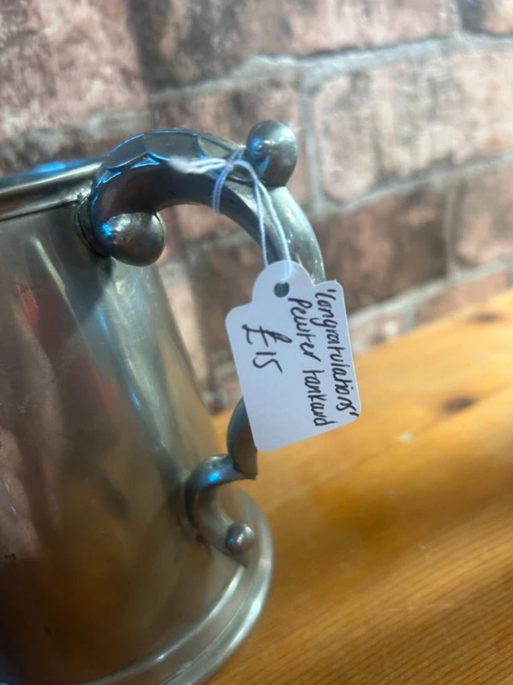Congratulations Pewter Tankard