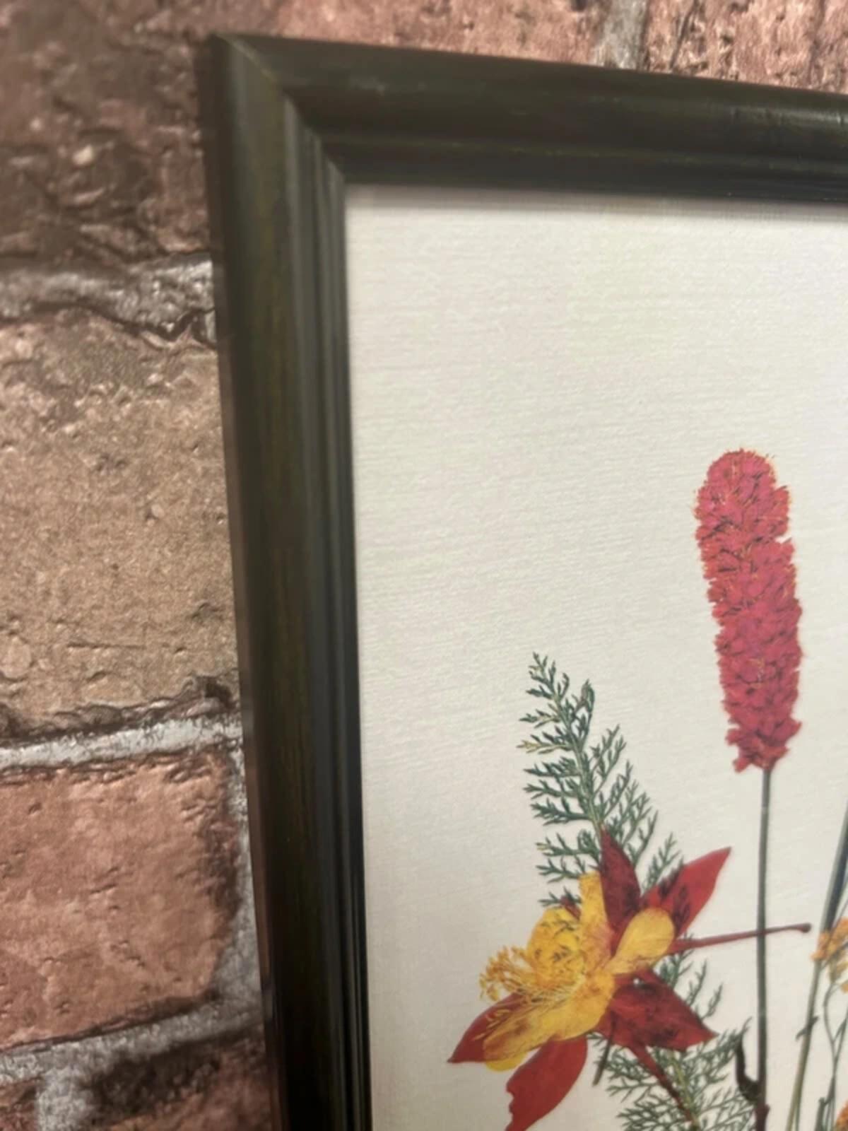 Vintage Pair of Floral Framed Prints