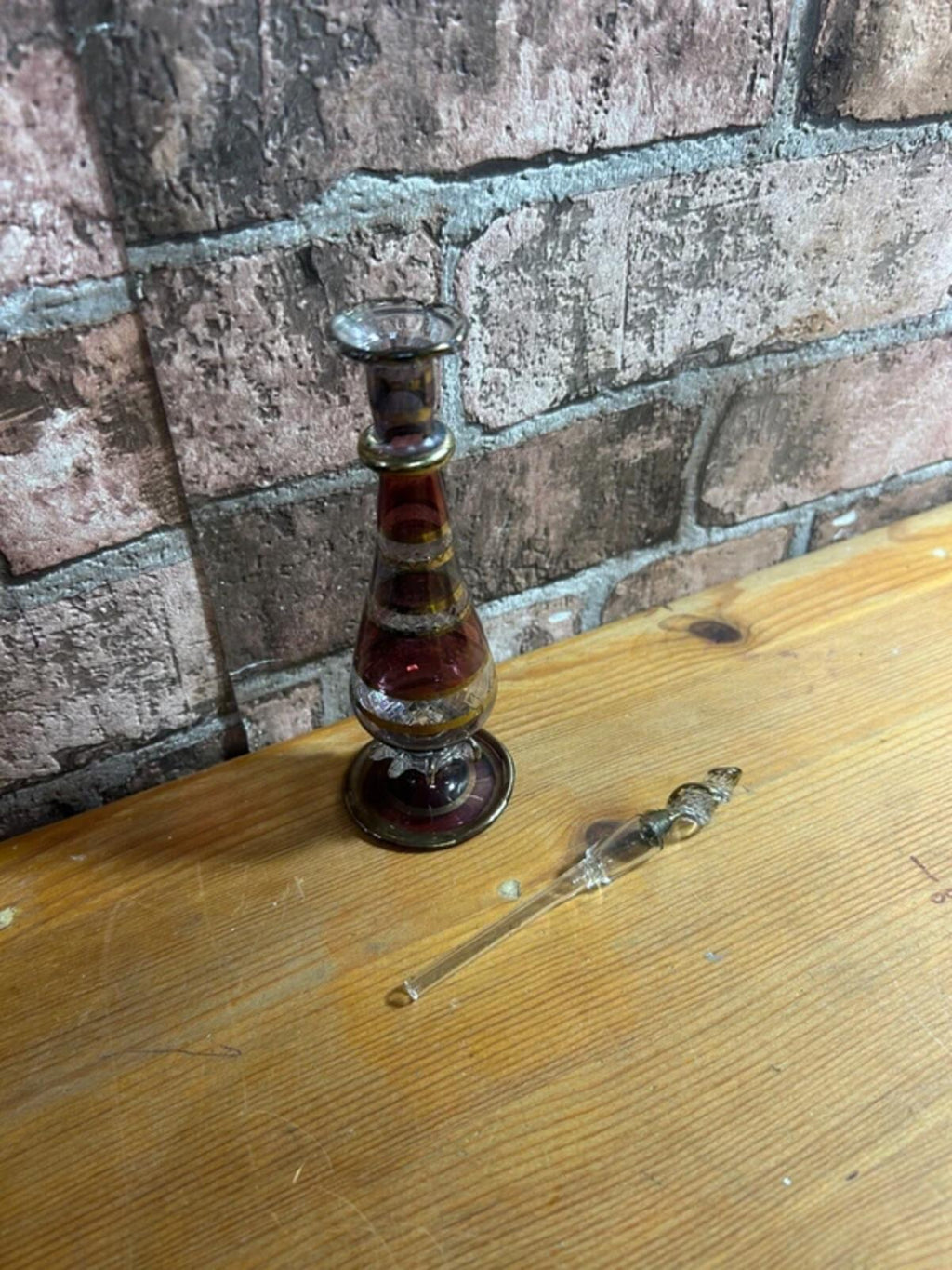 Egyptian Glass Style Perfume Bottle