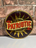 Original Tin Patriotic Insurance Advertising Sign