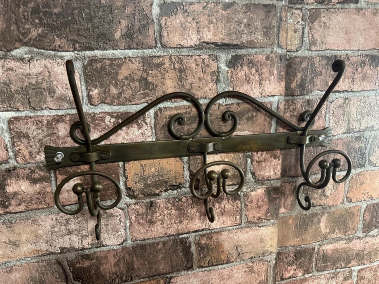 Antique Brass Wall Hung Hook